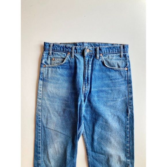 Men's Vintage 90'S LEVI'S 505 Orange Tab Medium Regular Fit Jeans, Size 35x30 - Picture 2 of 15